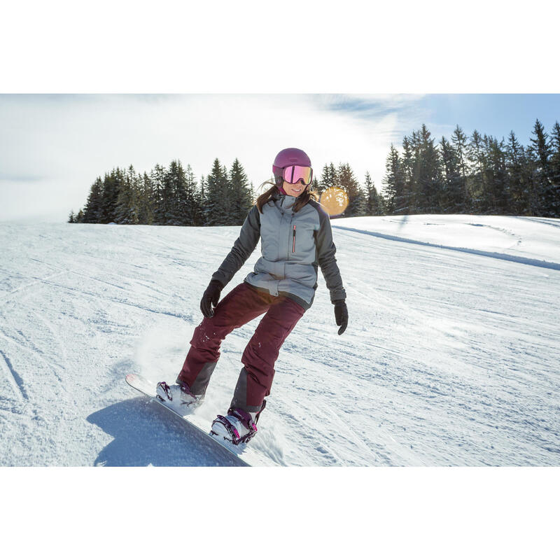 Snowboardboots voor beginnende dames MAOKE 300 grijs