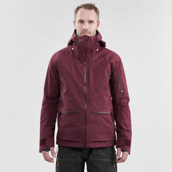 Abrigo Chaqueta esquí y nieve wed'ze FR900 burdeos