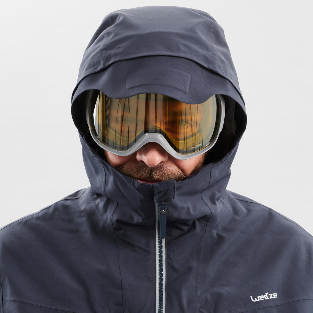 Skijacke Freeride 500 Herren grau 