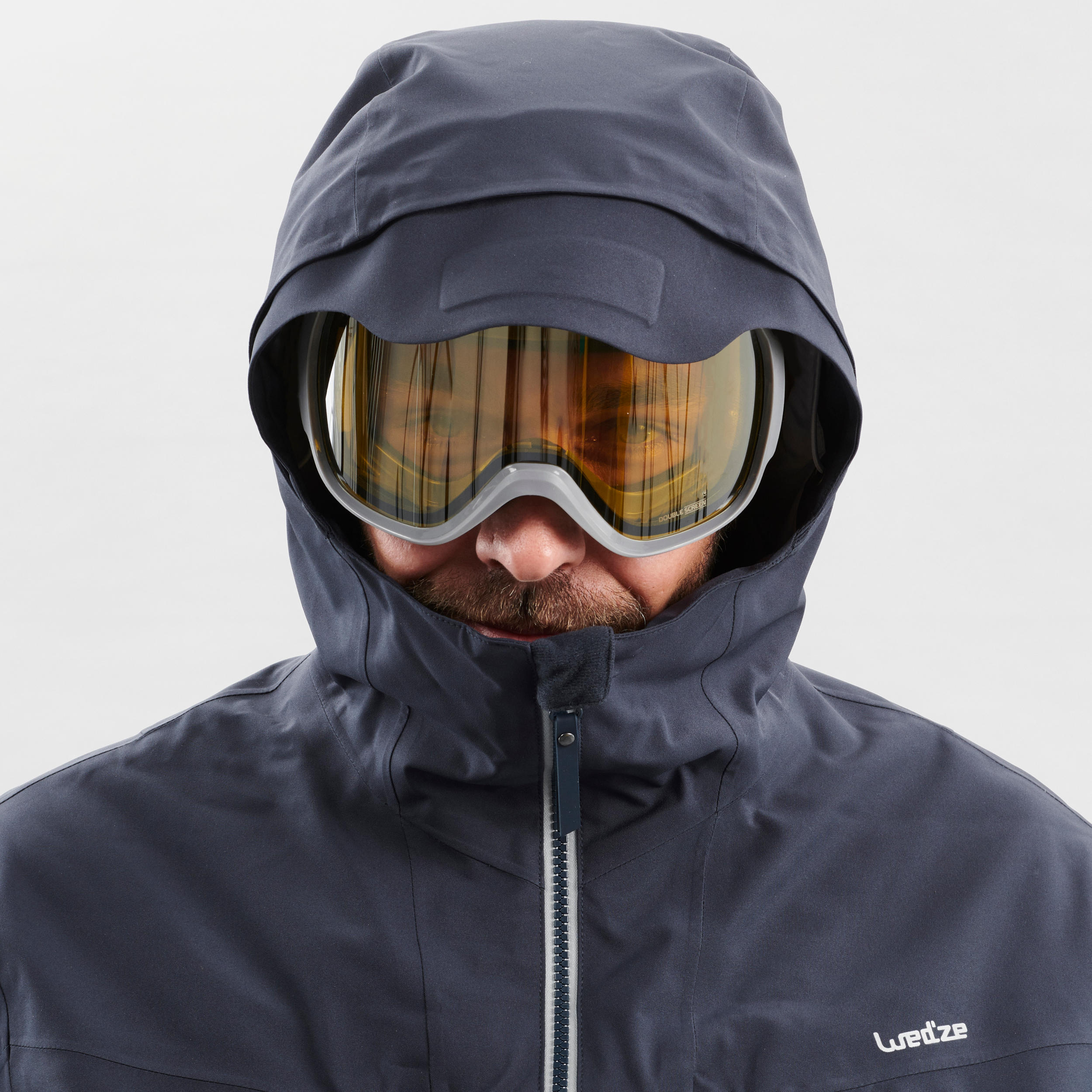 Pánská lyžařská bunda na freeride FR500 šedá 9/26