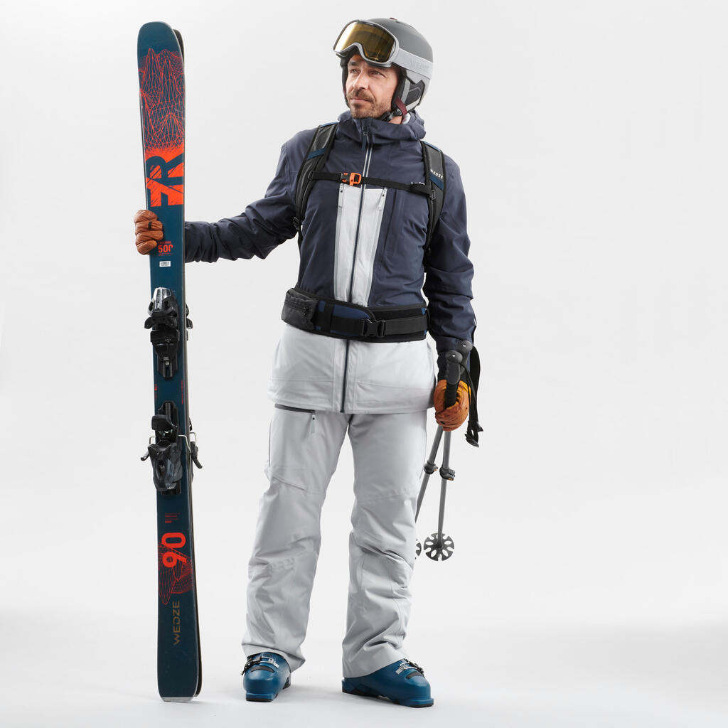 Skijacke Freeride 500 Herren grau 