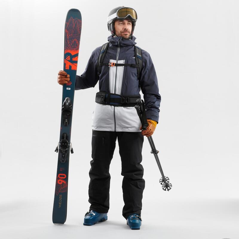 Skijacke Freeride 500 Herren grau 