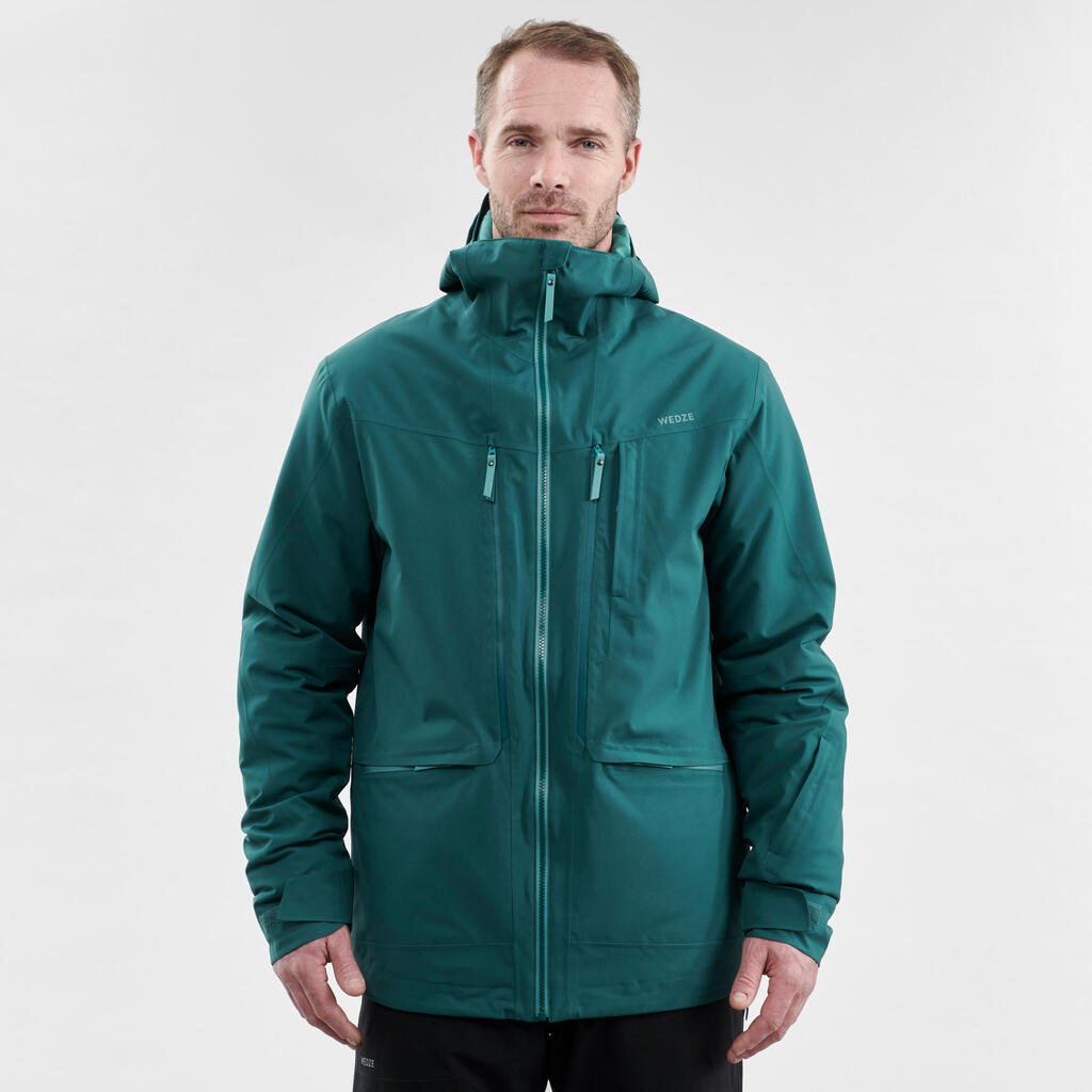 Skijacke Freeride 500 Herren rot 