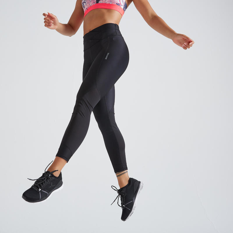 Legging Fitness Cardio Training Femme Noir 500 Domyos By Decathlon