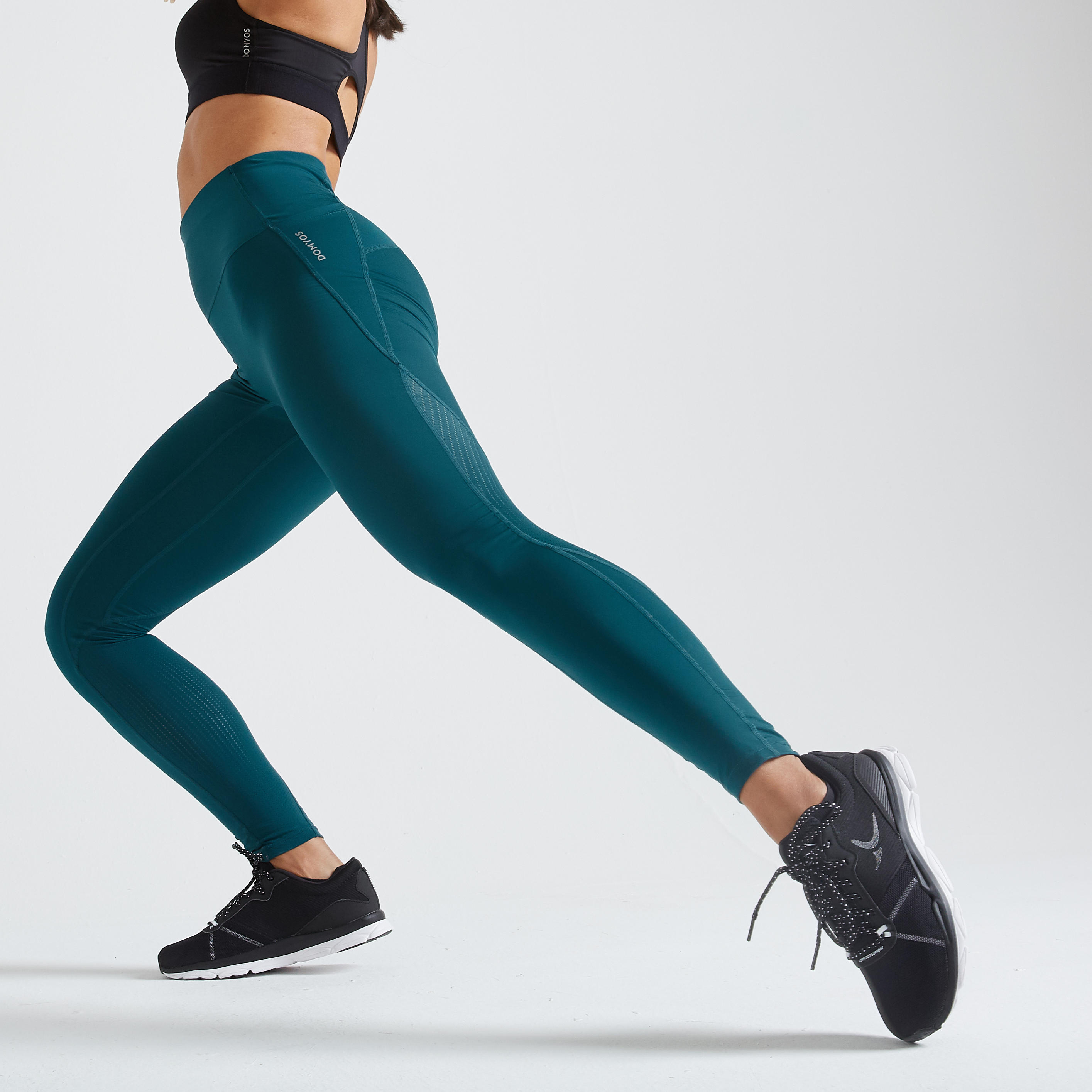 Buy Women Polyester Gym Leggings With Zip Pocket  Ombre Blue Online   Decathlon