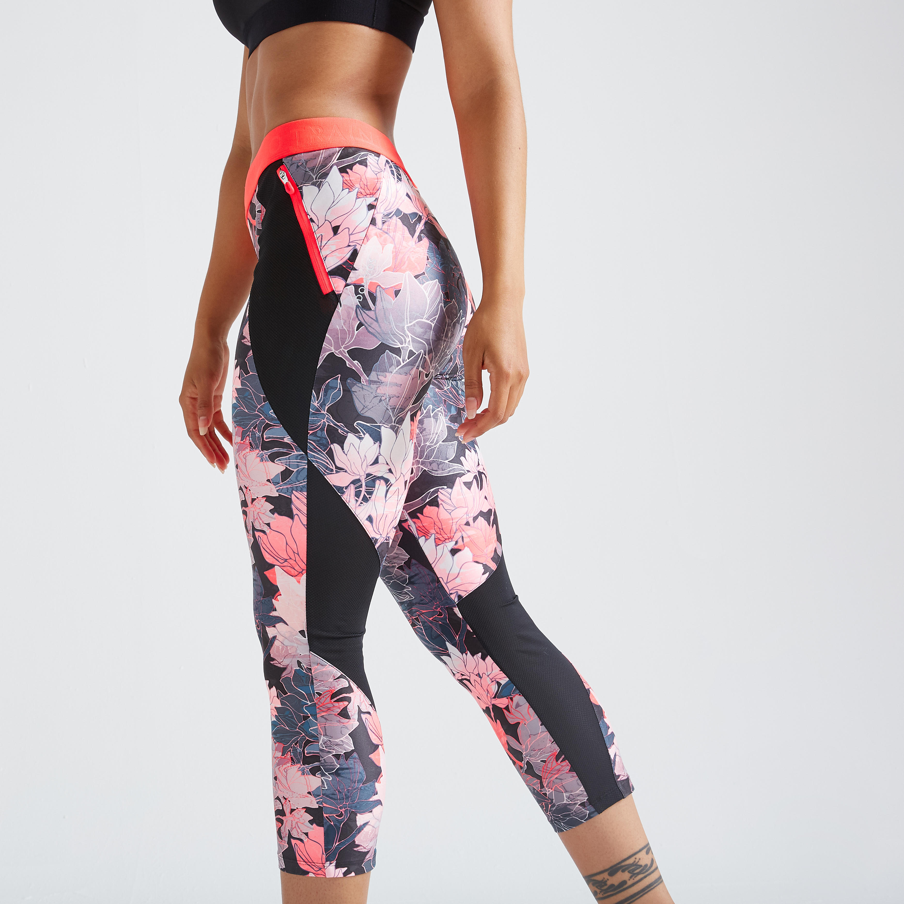 DOMYOS Women's Gym Leggings - Fit+ 500 Black | Bramalea City Centre