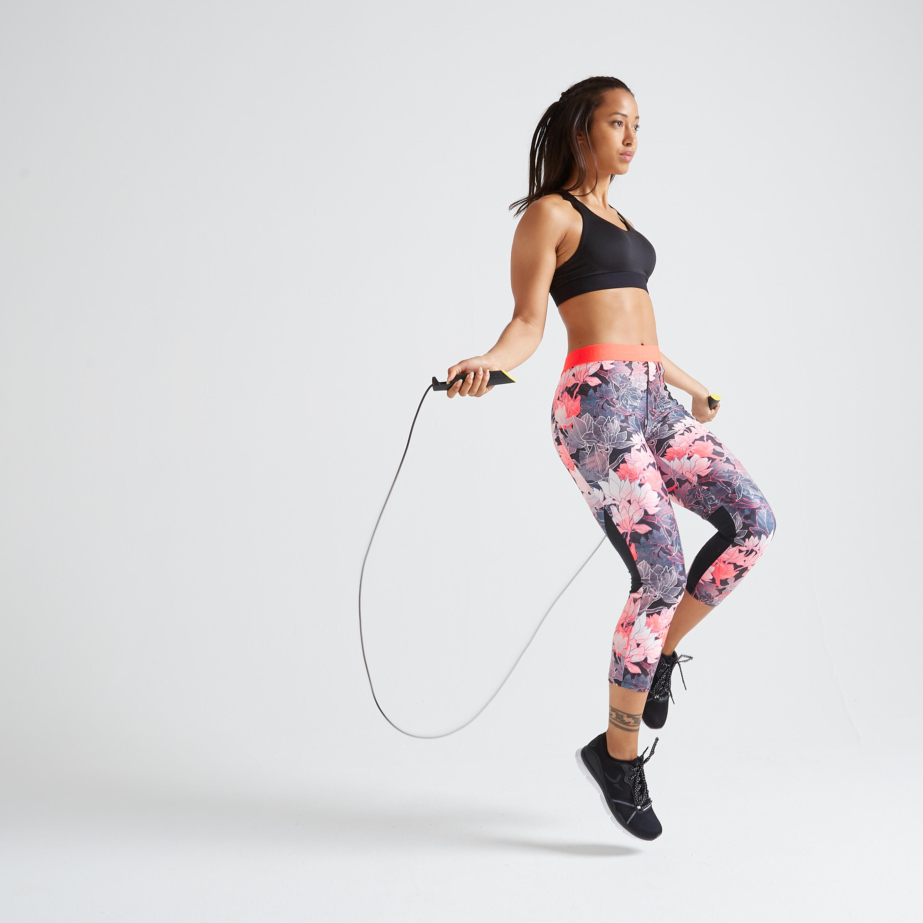 

Fitness Short Leggings - Print -  By DOMYOS | Decathlon