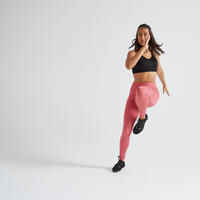 500 Women's Fitness Cardio Training Leggings - Dusty Pink
