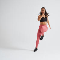 Legging fitness cardio training femme vieux rose 500