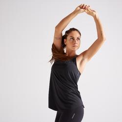 Camiseta De Tirantes Fitness Mujer FTA 900 Negro