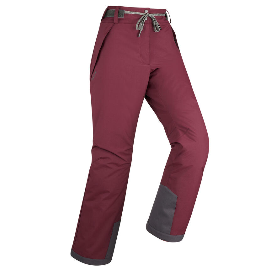 Women's skiing and snowboarding trousers 100 burgundy Dreamscape ...