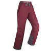 Women's skiing and snowboarding trousers 100 burgundy