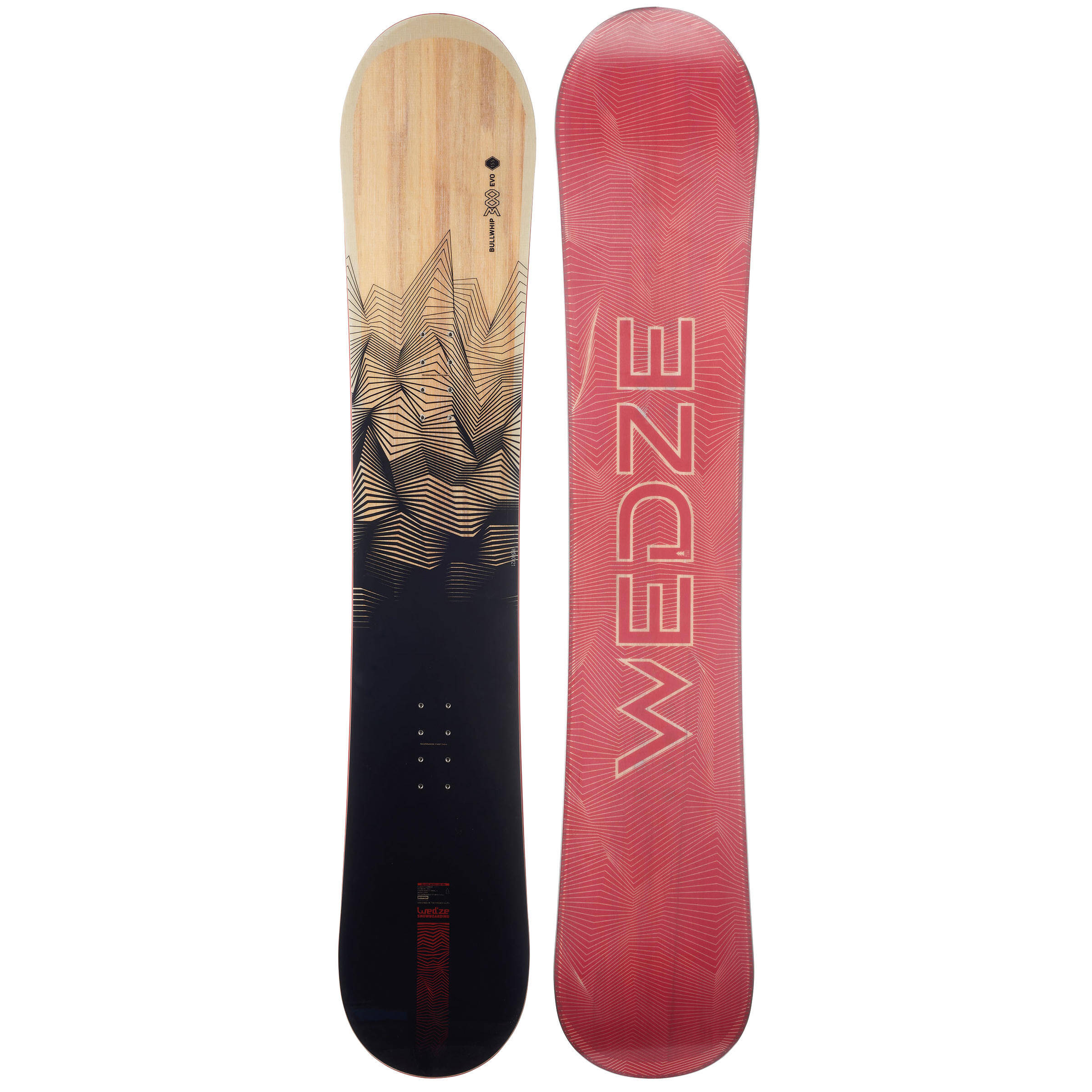 Men's On-piste & All Mountain Snowboard Bullwhip 300 evo -  1