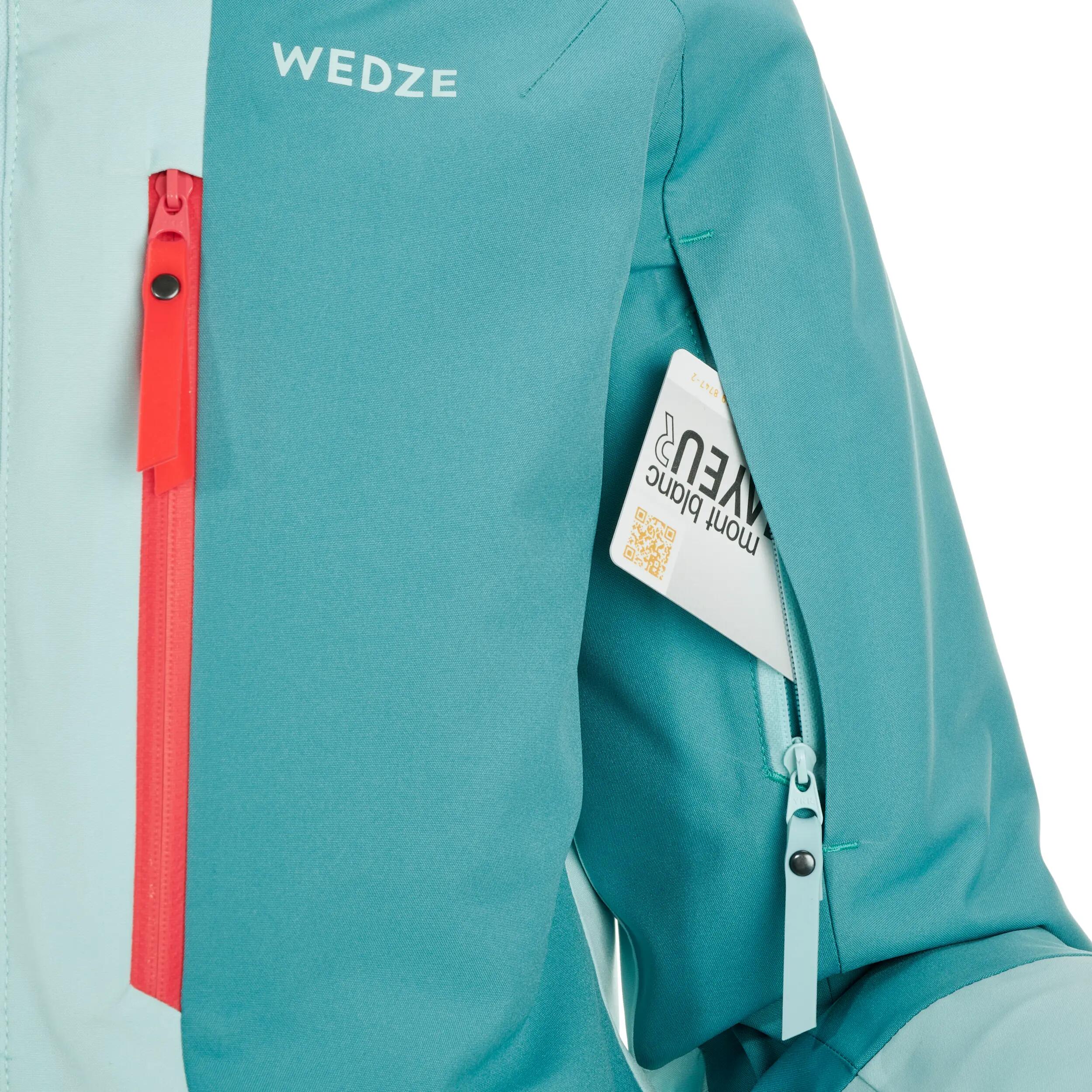 JR 3-in-1 Skiing Jacket Freeride 900 - Green 4/17