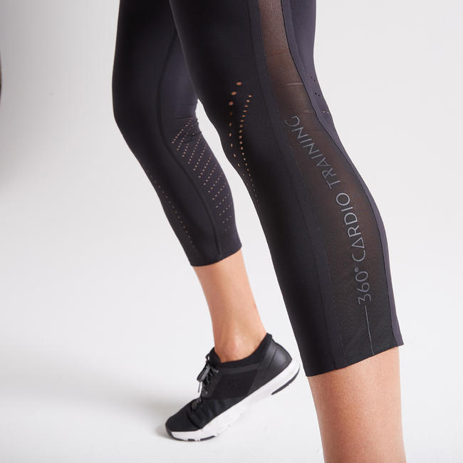 Leggings | Women High Waist Cropped Gym Leggings - Decathlon