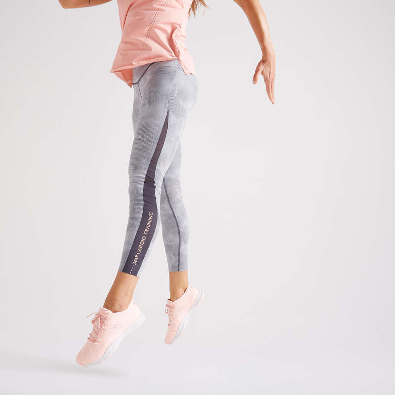FITNESS CARDIO EXPERT WOMAN CLOTHING Fitness and Gym - FTI 900 Leggings - Print DOMYOS - Gym Activewear