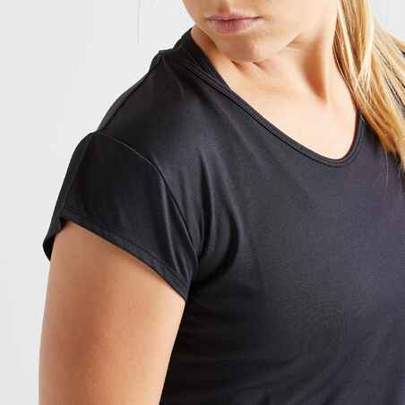 Women's Slim Fitness Cardio T-Shirt - Black