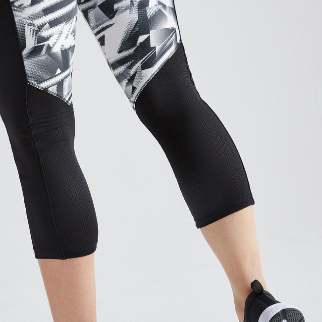Leggings | Women Gym Cropped Leggings - Decathlon Leggings | Women Gym Cropped Leggings - Decathlon