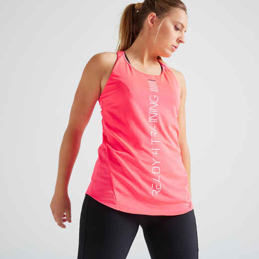 
      FTA 120 Women's Fitness Cardio Training Tank Top - Pink
  