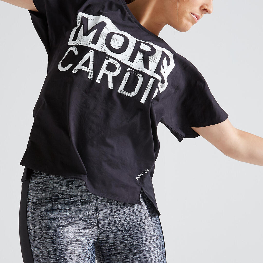 T-Shirt FTS 120 Fitness Cardio Damen blau