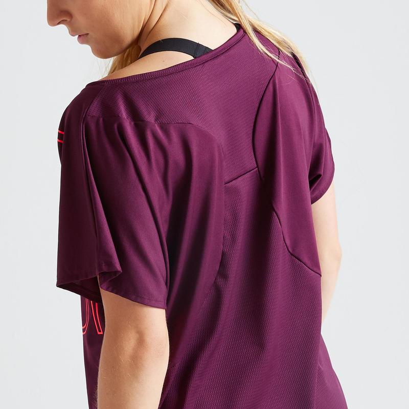 comme des garçons t shirt femme bordeaux