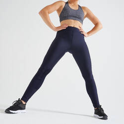 Fitness Leggings with Phone Pocket - Navy Blue