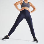 Domyos Fitness legging 120 voor cardiofitness dames marineblauw