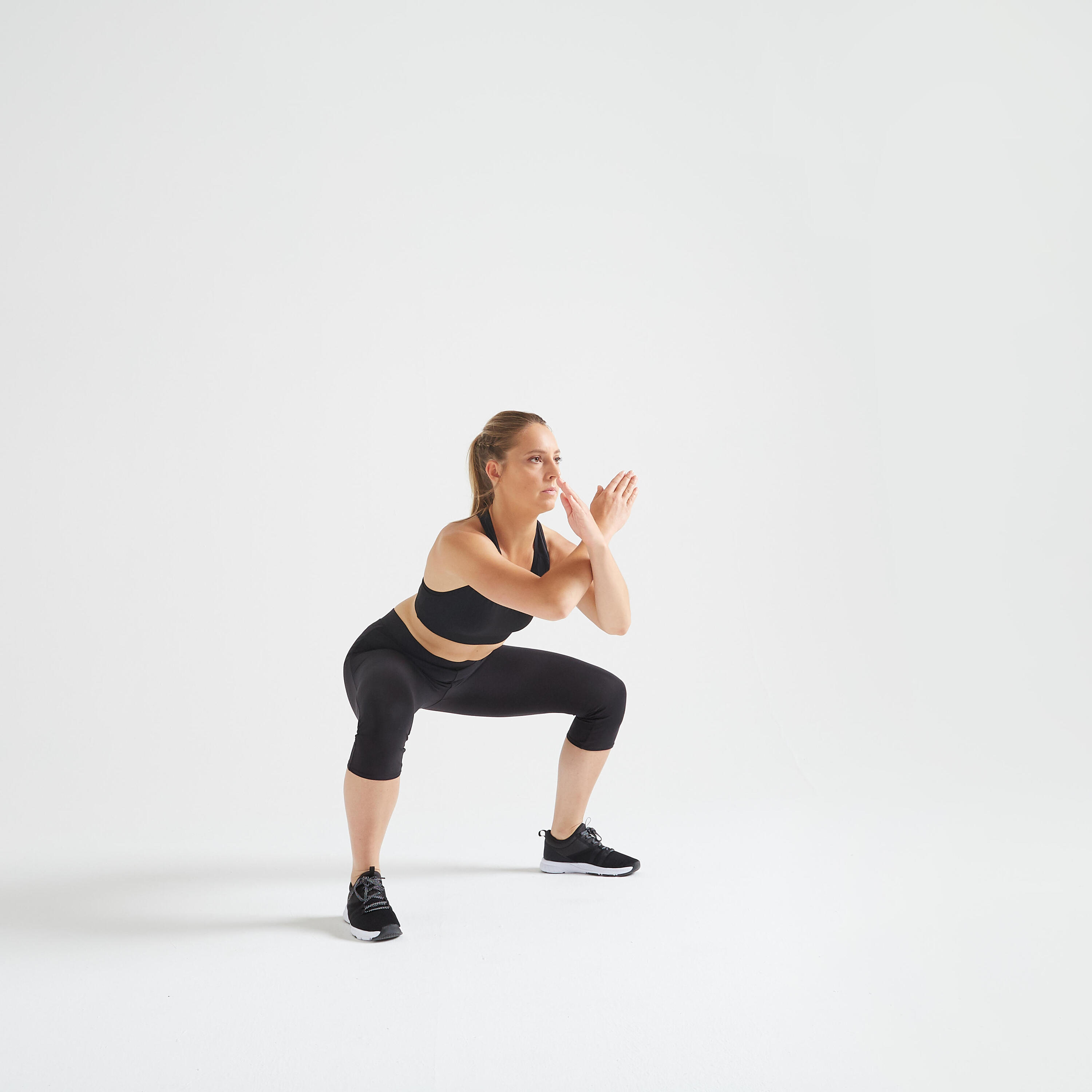 Kuitbroek voor fitness zwart 2/5