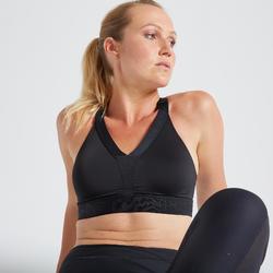 Sport-BH FBRA 500 Fitness Cardio Damen schwarz