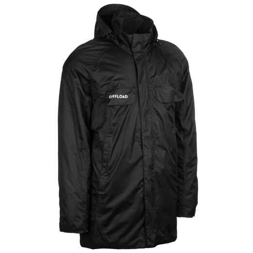 
      Adult Long Club Coach Short Parka R500 - Black
  