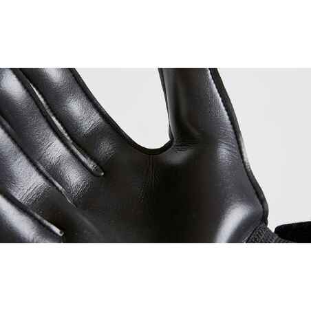 Adult Football Goalkeeper Gloves F100 Resist - Black/Yellow