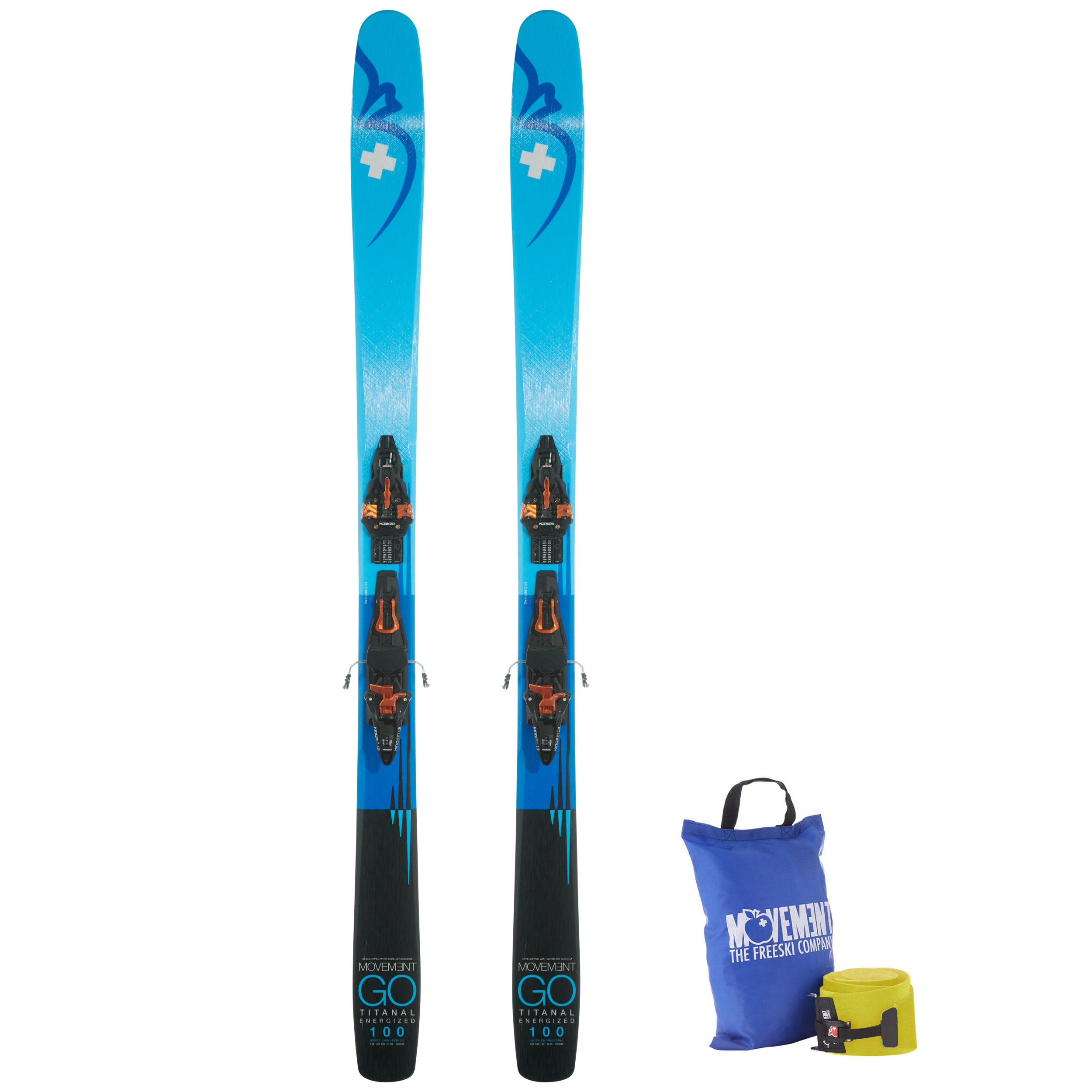 Set Schiuri Freeride Movement GO 100 TI + KING PIN DEMO 13 + Piei