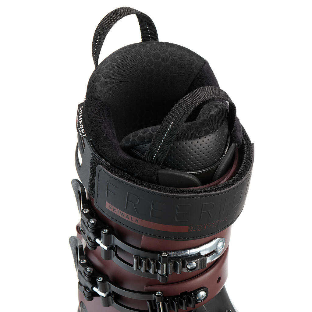 Adult Freeride Ski Boots – Black/Burgundy