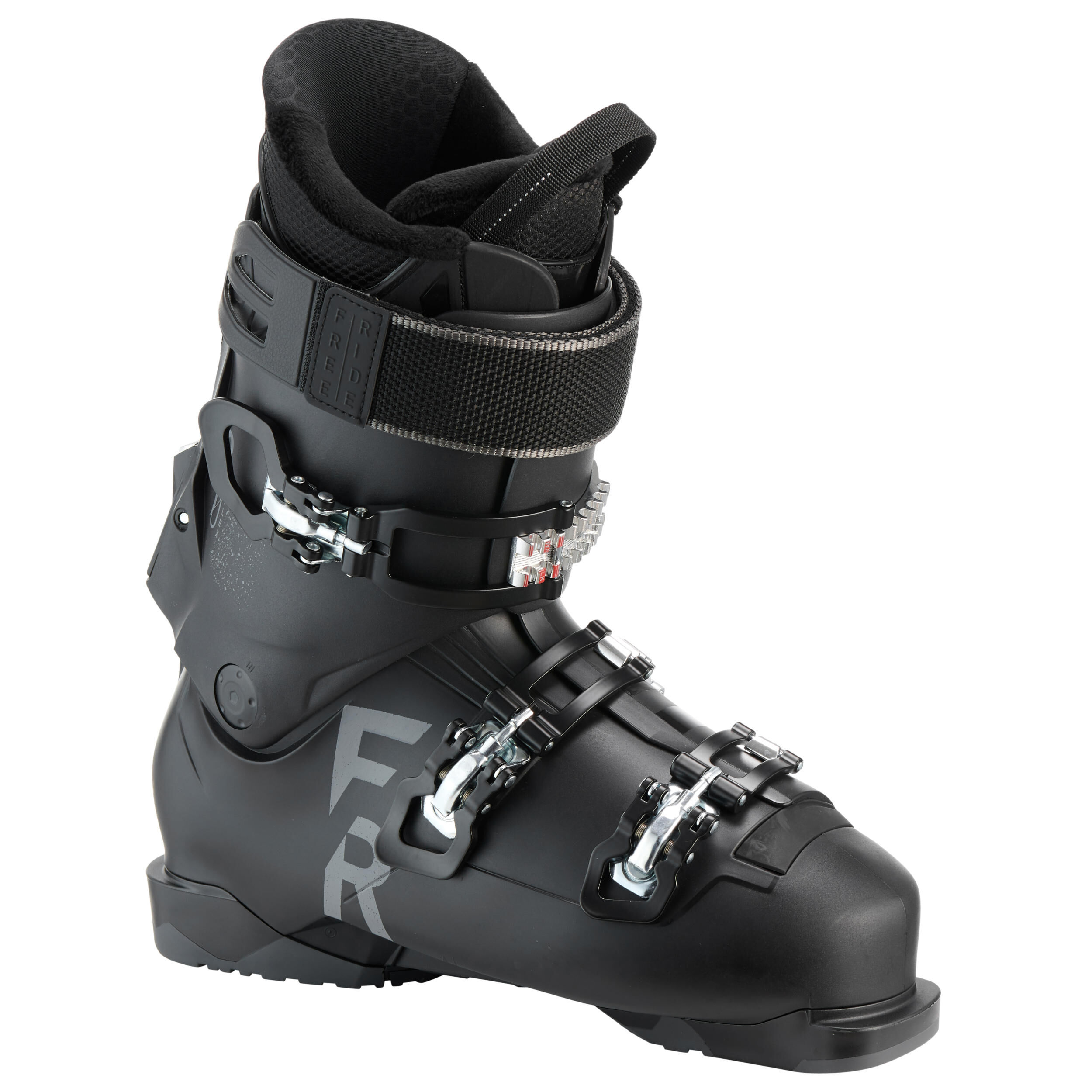 WEDZE Adult Freeride Ski Boots - Black