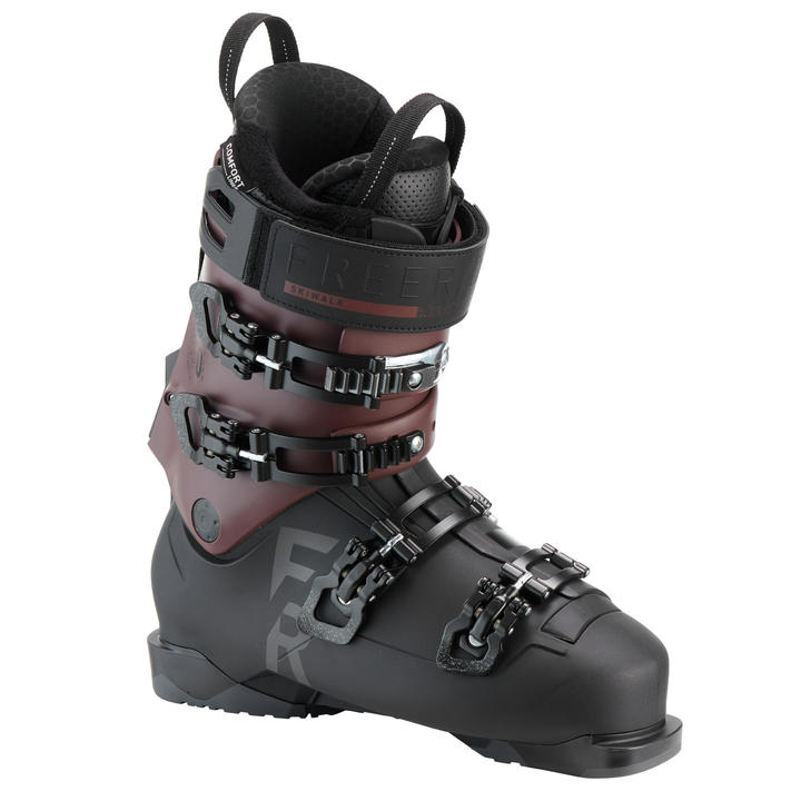 Adult Freeride Ski Boots Wedze FR900 Flex 120 Black/Burgundy WEDZE