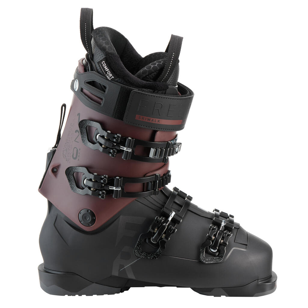 Adult Freeride Ski Boots – Black/Burgundy