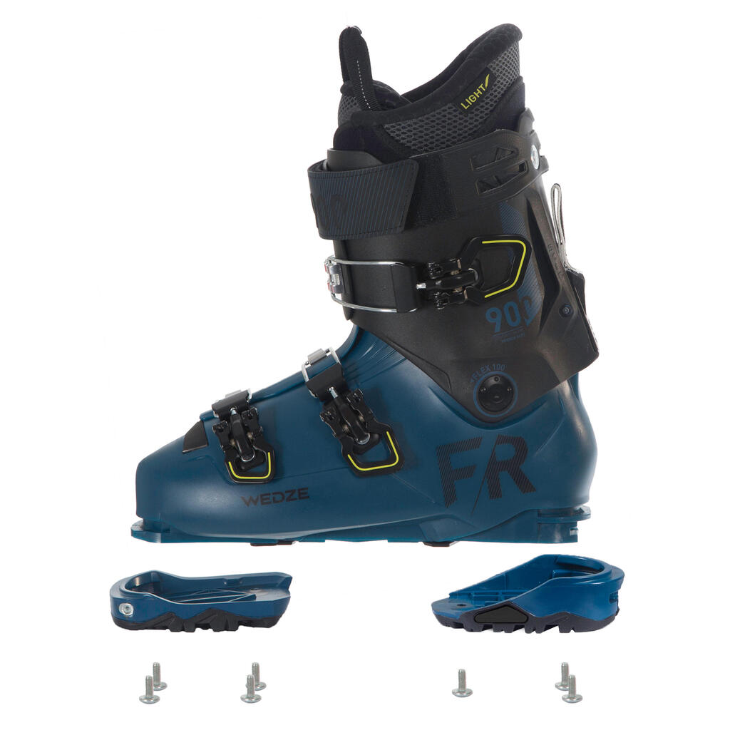 Skischuhe Freeride Herren FR900 LT Flex 100 blau