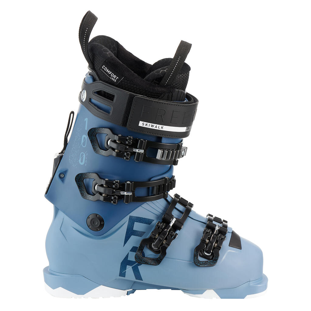 дамски ски обувки за фрийрайд FR 900 flex 100, сини