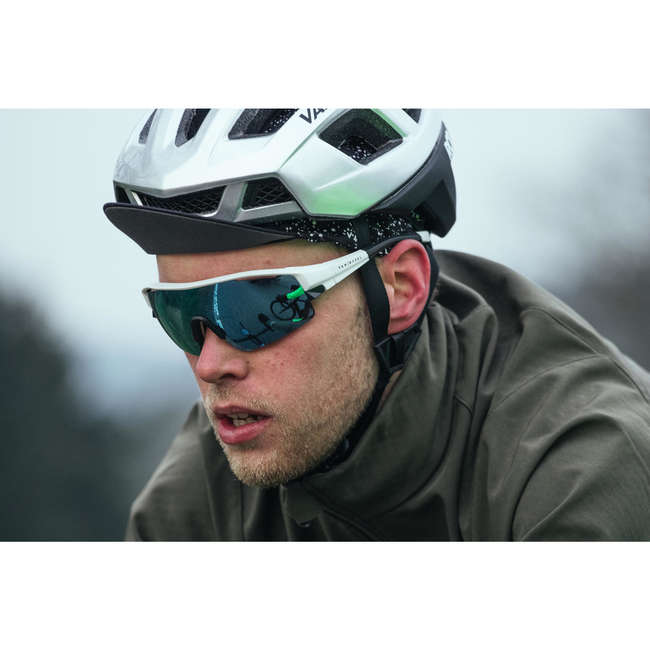 Fahrradbrille Rennrad RR 900 weiß VAN RYSEL Decathlon