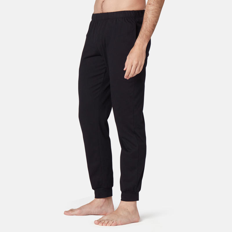 men's open bottom sweatpants with pockets