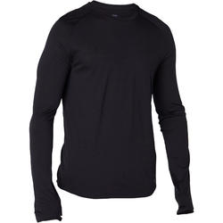black thermal long sleeve top