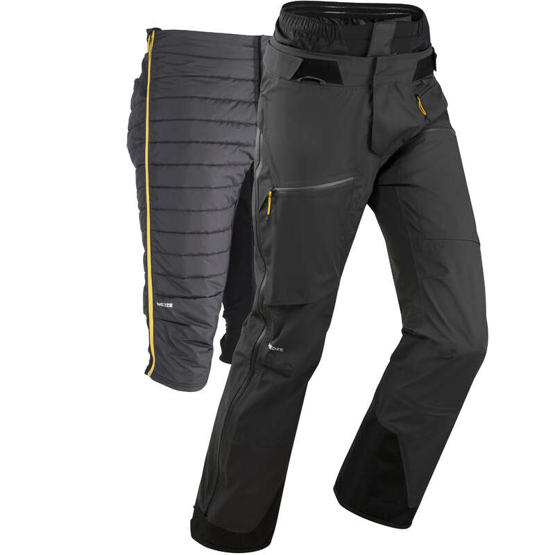 MAN'S FREERIDE SKIING CLOTHING Skiing - M Ski Pant FR 900 - Grey WEDZE - Ski Wear