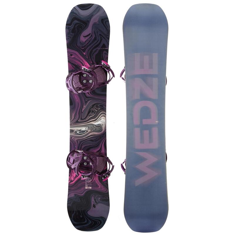 Pack planche de snowboard freestyle & all mountain, femme, ENDZONE 500