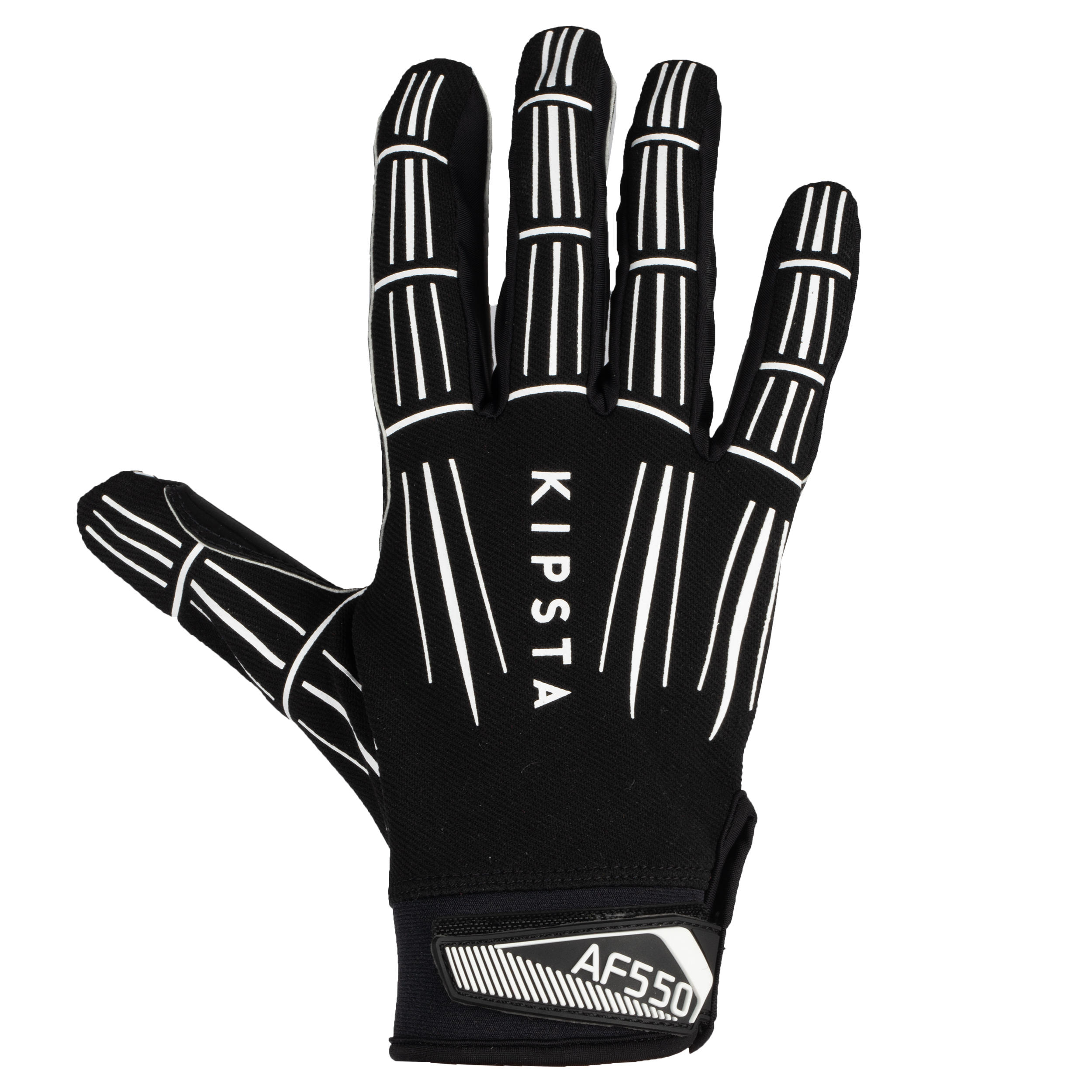 Adult American Football Gloves AF550GR - Black 4/8