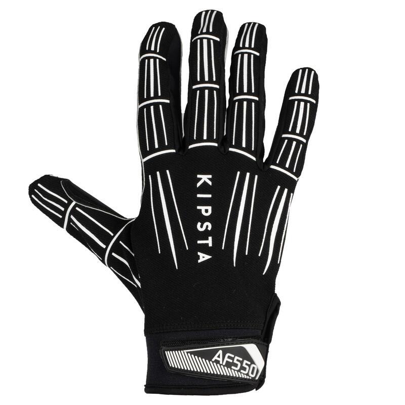 Adult American Football Gloves AF550GR - Black