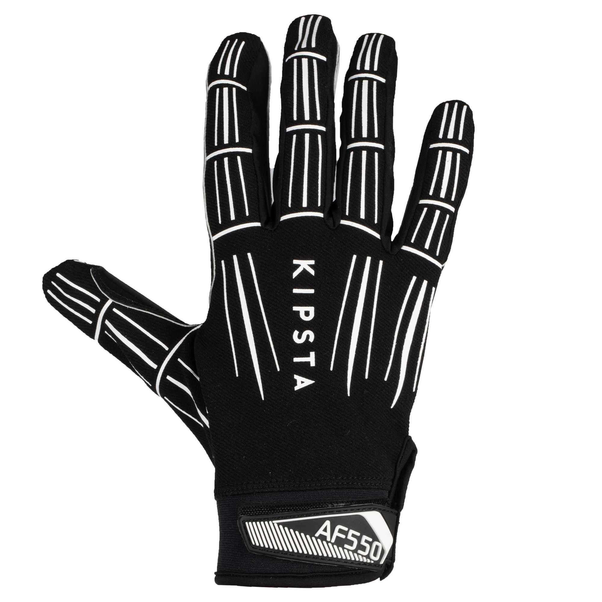 Adult american football gloves - AF550GR black