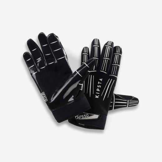 
      Guantes de fútbol americano para adulto Kipsta AF550GR negro
  