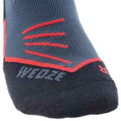 ADULT SKI SOCKS - 500 - NAVY BLUE RED