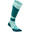 滑雪襪500 - 藍色綠色