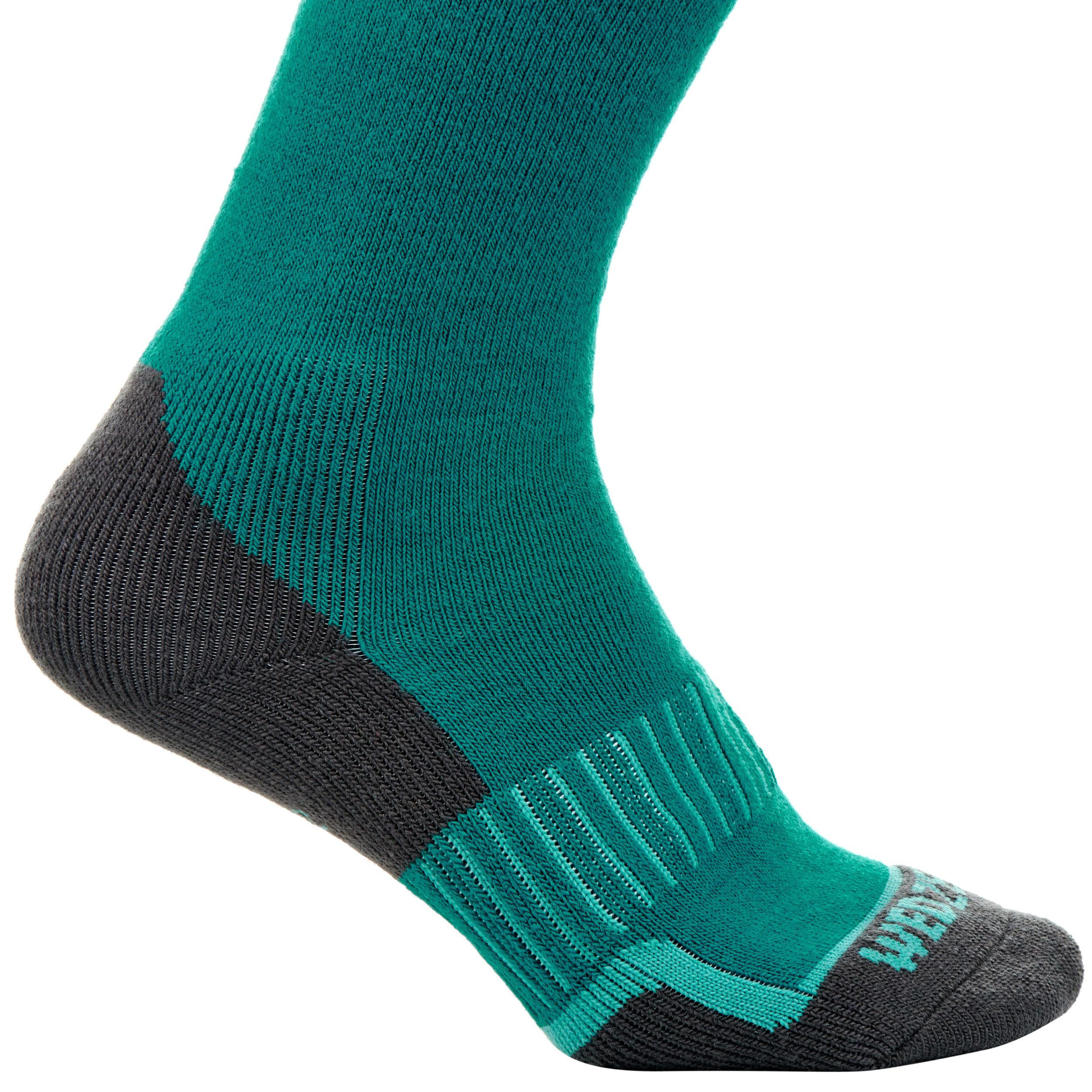 100 Adult Ski Socks - Green 3/4